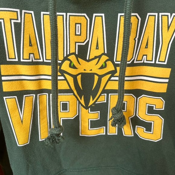Tampa Bay Vipers XFL 2020 14 Hoodie Mens S Small Sweatshirt Pullover Pocket - Picture 2 of 6